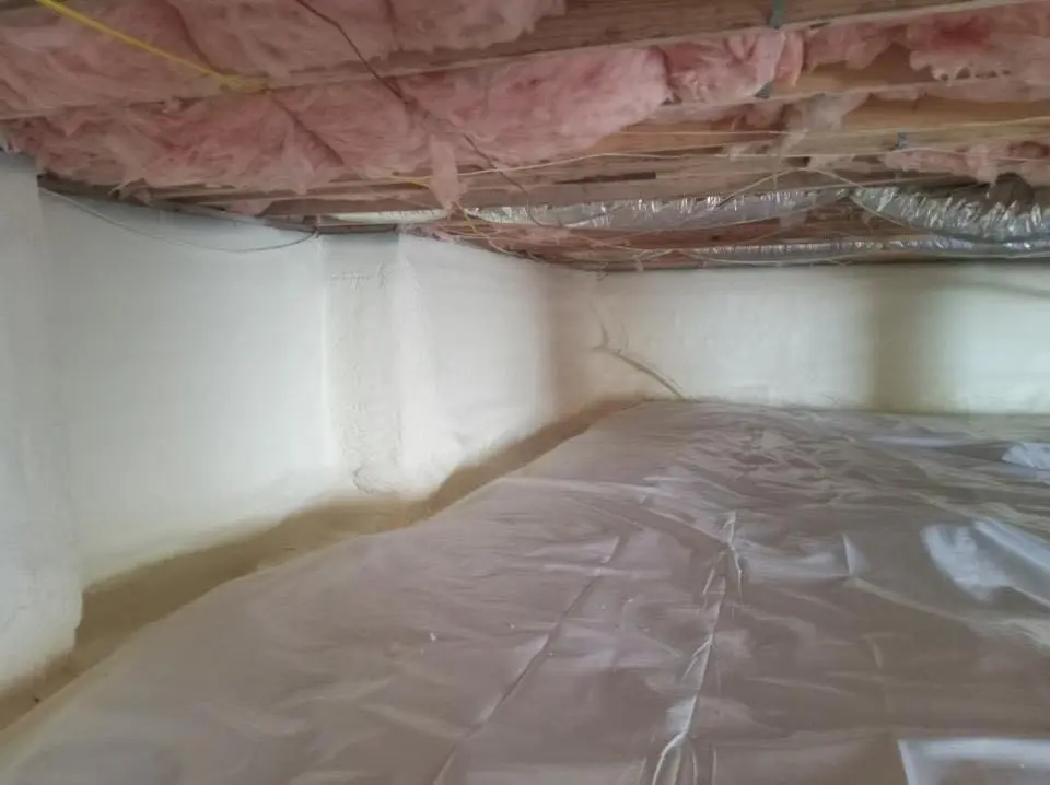 Crawl space encapsulation with closed-cell spray foam for Attic Insulation in Hockinson