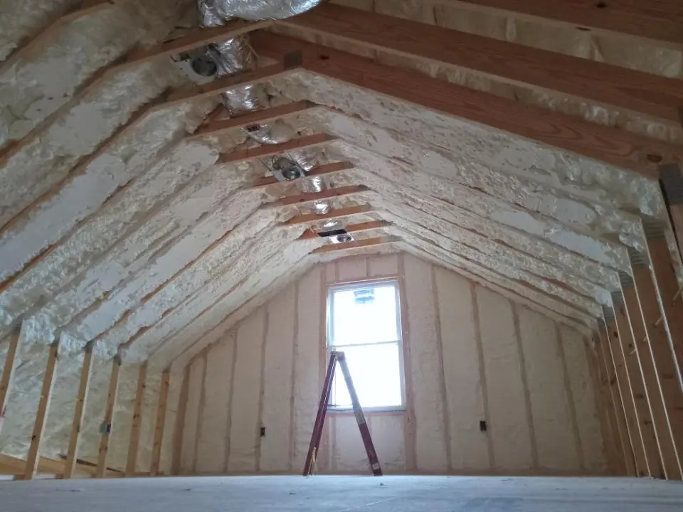 Spray foam roofing application for Crawl Space Insulation project in Hockinson